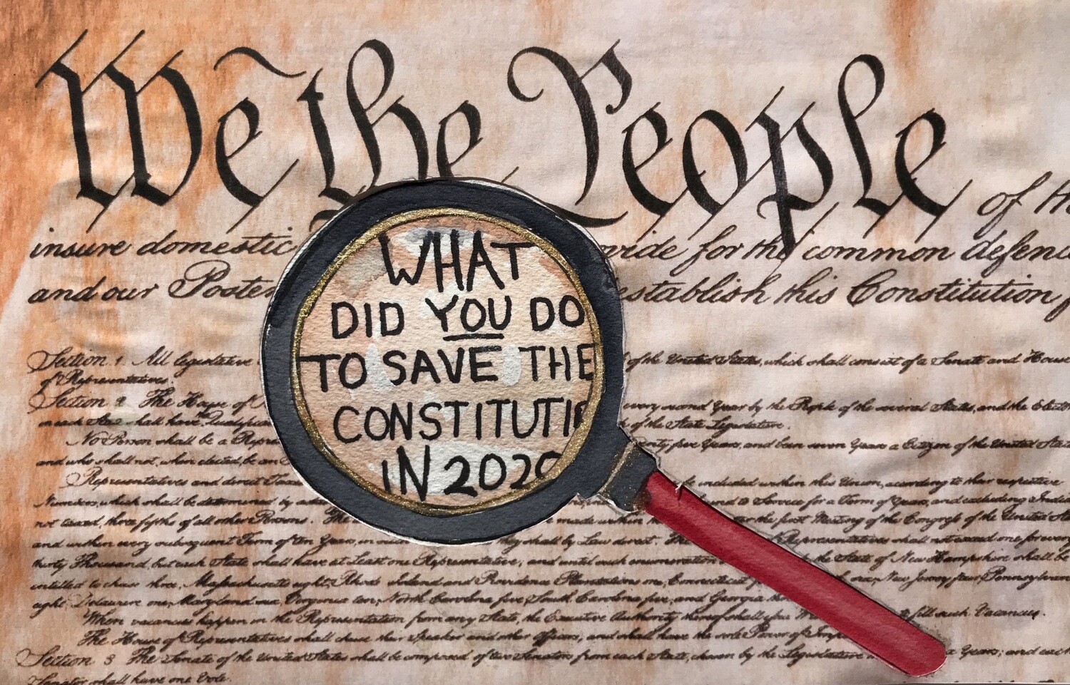 The Constitution Postcard