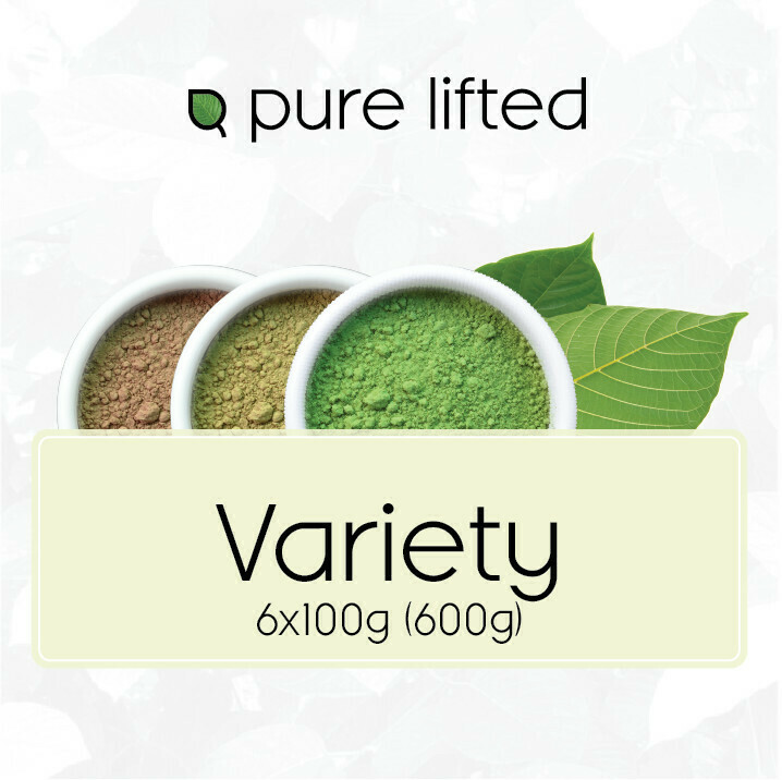 6x100g Kratom Variety Pack (600g Powder)