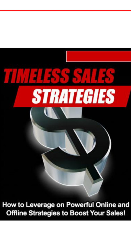 Timeless Sales Strategies (Bullets)
