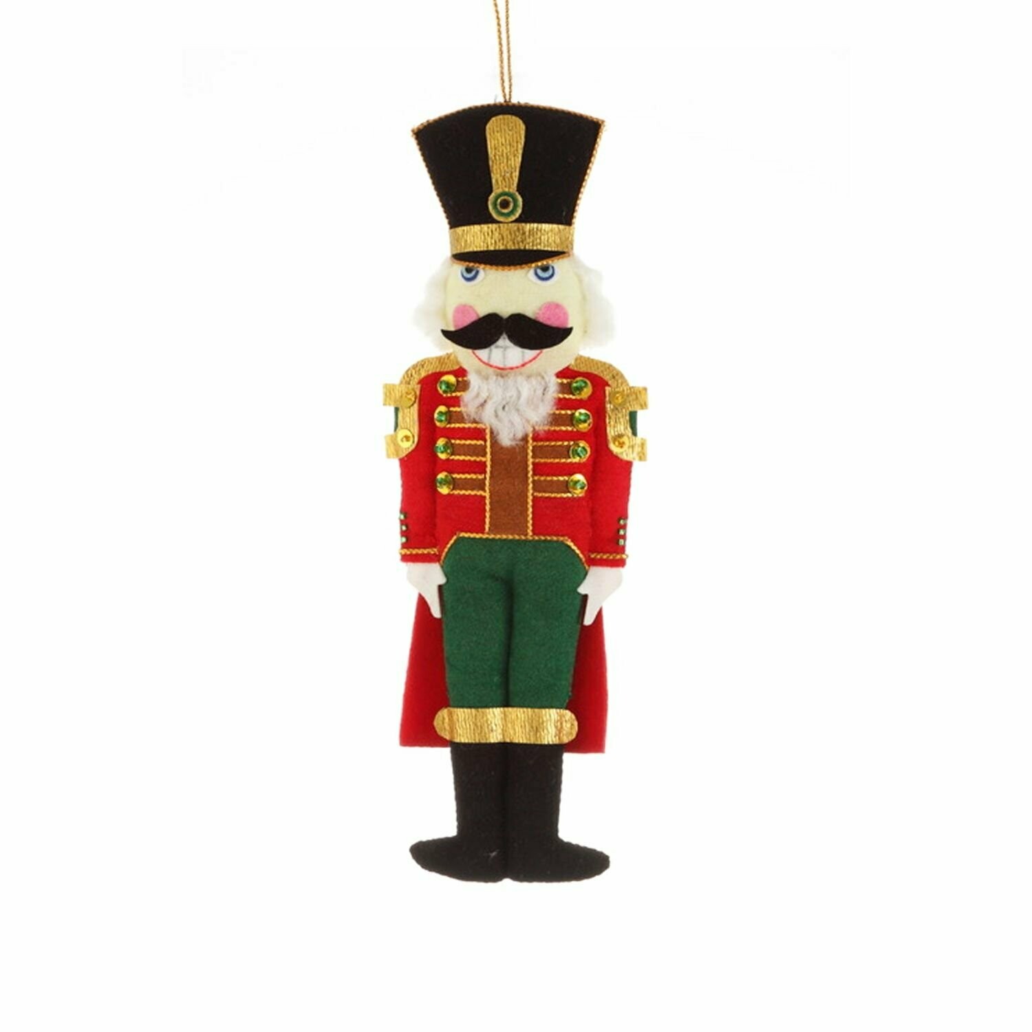 St Nicolas Embroidered Decoration - Nutcracker