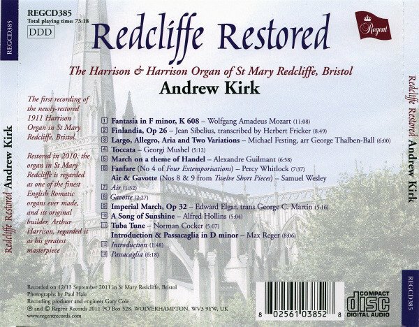 Redcliffe Restored - Audio CD