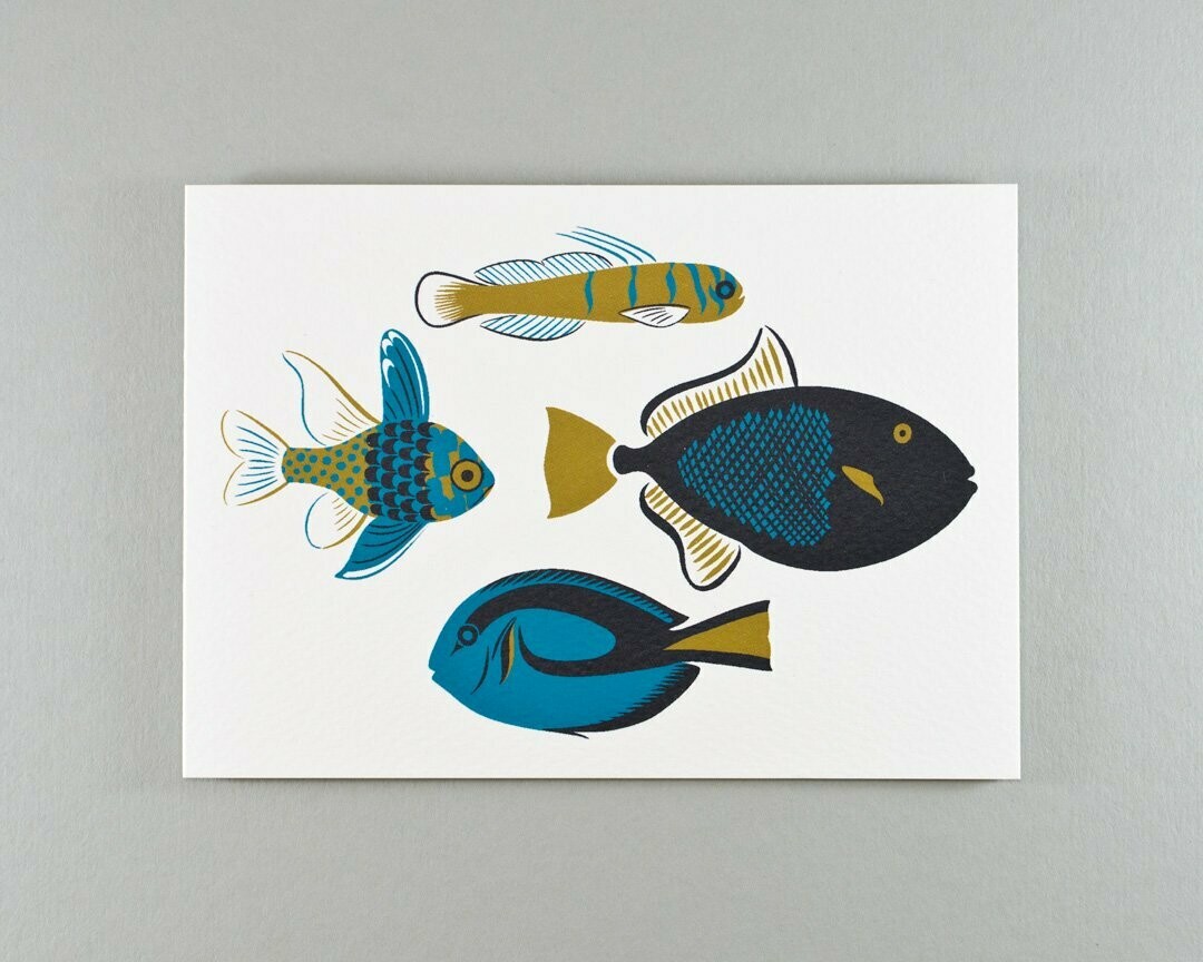Tropical fish greeting card (series 5)