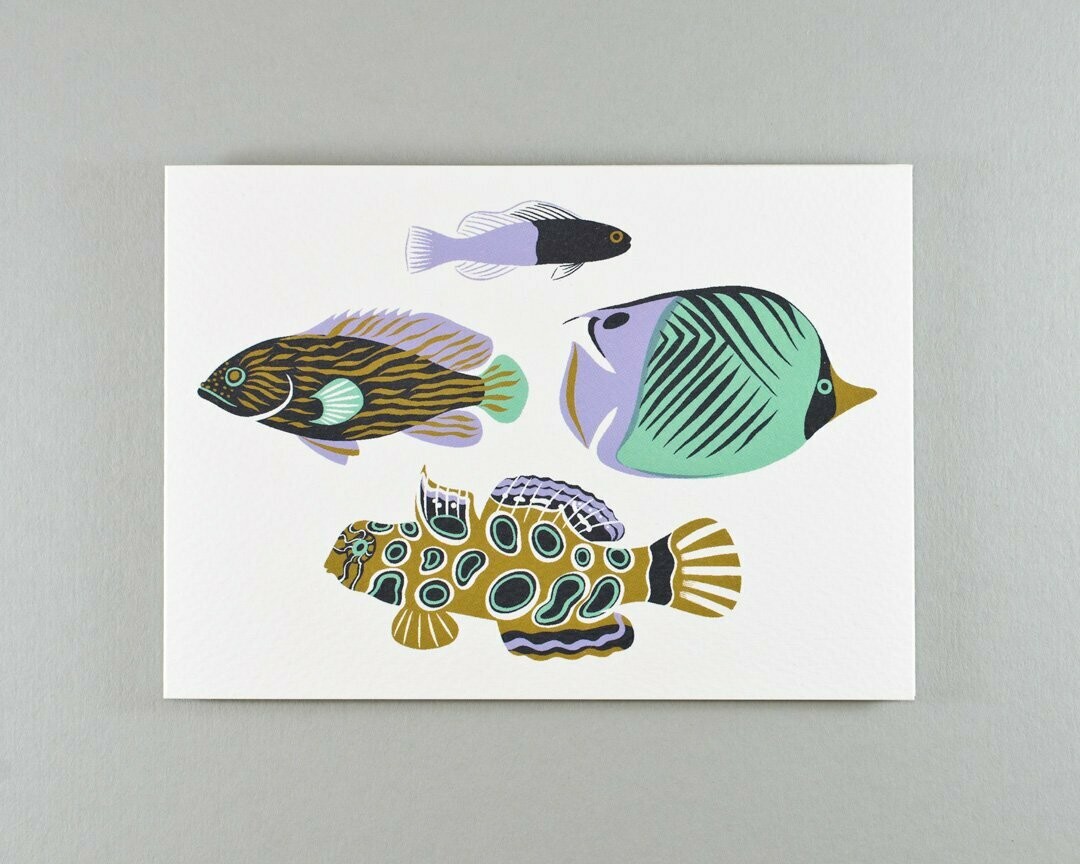Tropical fish greeting card (series 3)