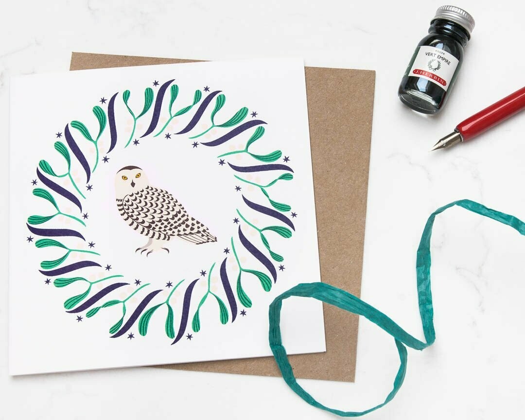 Christmas Owl  greeting card