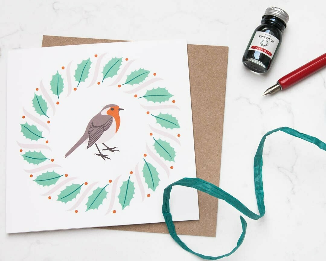 Christmas Robin  greeting card