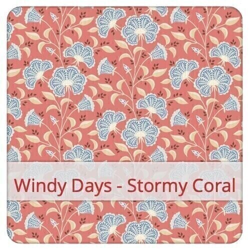 Oven Mitts - Windy Days - Stormy Coral