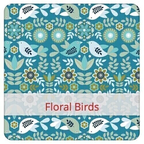 Basket - Floral Birds