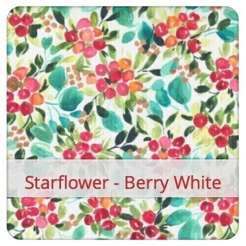 Basket - Starflower - Berry White