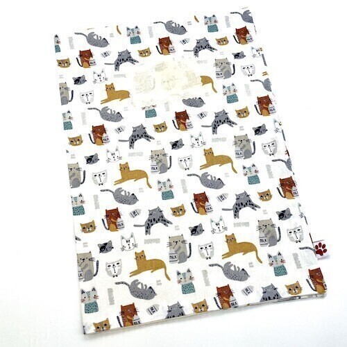 Book Cover - A4 - Kittens - White