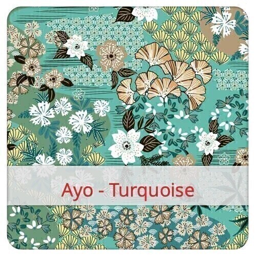 Furoshiki 24x24 - Ayo - Turquoise