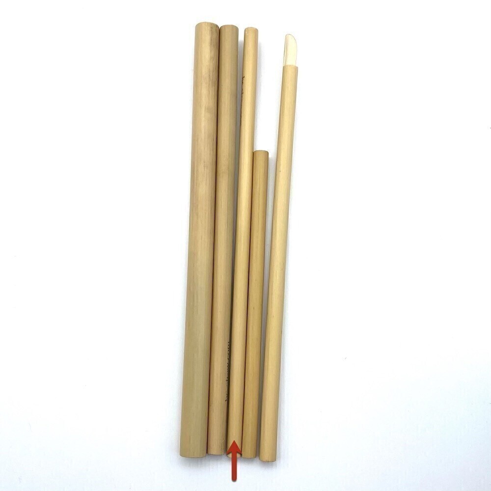 Bambusstrohhalme - 20cm Eng