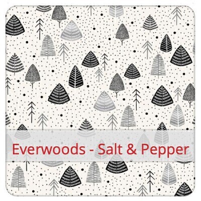 Furoshiki 44x44 - Everwoods - Salt & Pepper