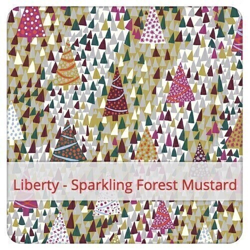 Furoshiki 24x24 - Liberty - Sparkling Forest Mustard