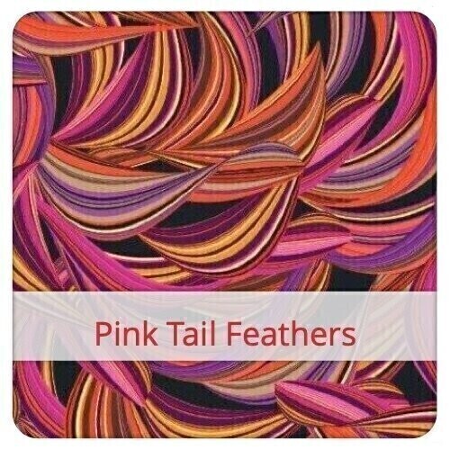 Wrap - Pink Tail Feathers