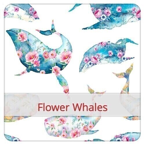 Wrap Tartine - Flower Whales
