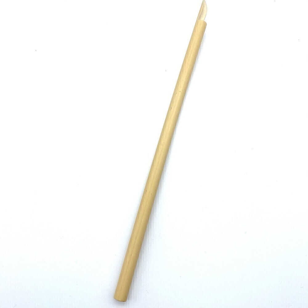 Paille en bambou - 20cm Moyen Cuillère