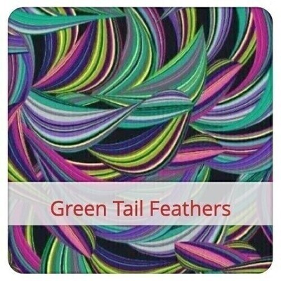 Snack-Beutel - Green Tail Feathers Snack-Beutel - Green Tail Feathers