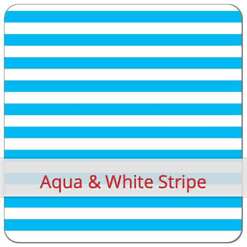 Sport Small - Aqua & White Stripe