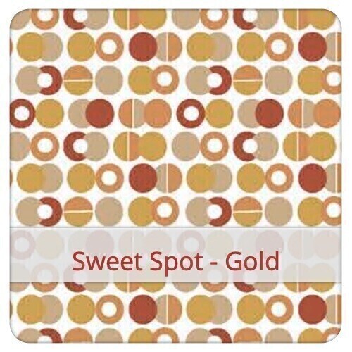 Serviette  20x20cm x 2: Sweet Spot - Gold & Asan - Roibos