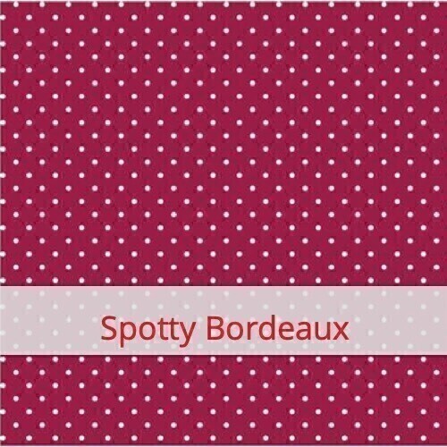 Herbruikbare Zakdoeken - Zakje van 5 - Spotty Bordeaux