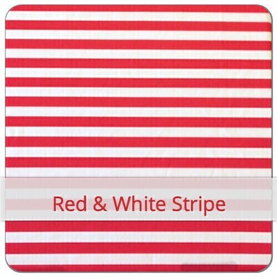 Baguette-Beutel - Red & White Stripe