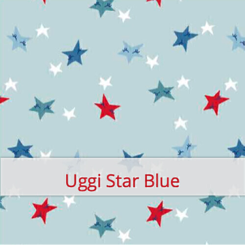 Herbruikbare Zakdoeken - Zakje van 5 - Uggi Star Blue