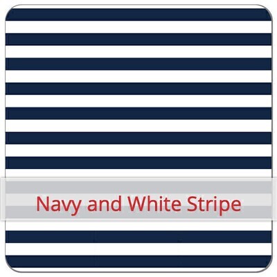 Baguette Bag - Navy and White Stripe