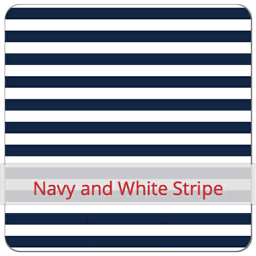 Slim & Short - Navy and White Stripe