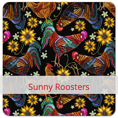 Snack Bag - Sunny Roosters