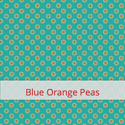 Baguette Bag - Blue Orange Peas