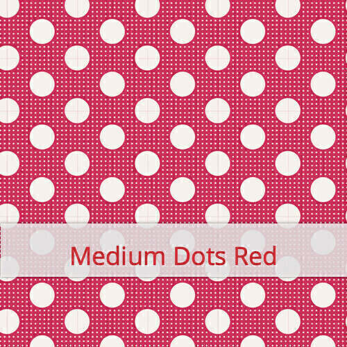 Bread Bag - Medium Dots Red
