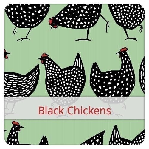 Mini - Black Chickens