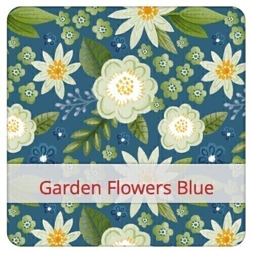 Sandwich Large - Garden Flowers Blue Sandwich Large - Garden Flowers Blue