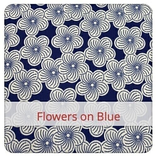 Sandwich Large - Flowers on Blue Sandwich Large - Flowers on Blue