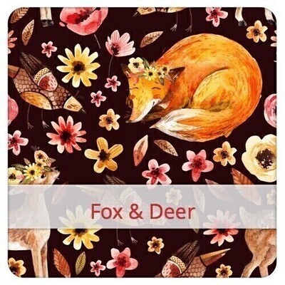Baguette-Beutel - Fox & Deer Baguette-Beutel - Fox & Deer