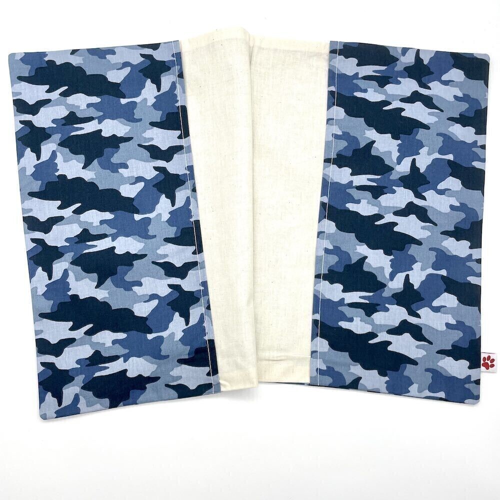 Couverture Cahier - A4 - Camo - Bleus