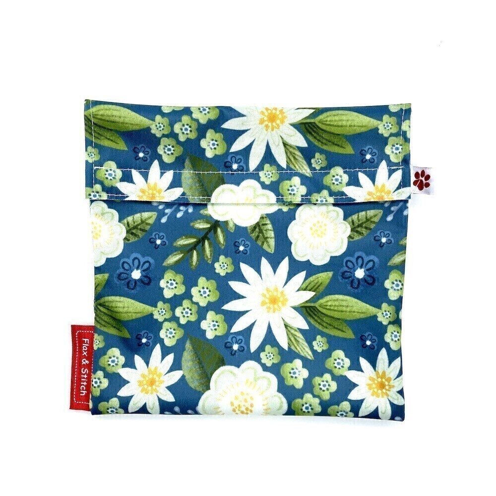 Sandwich Large - Garden Flowers Blue