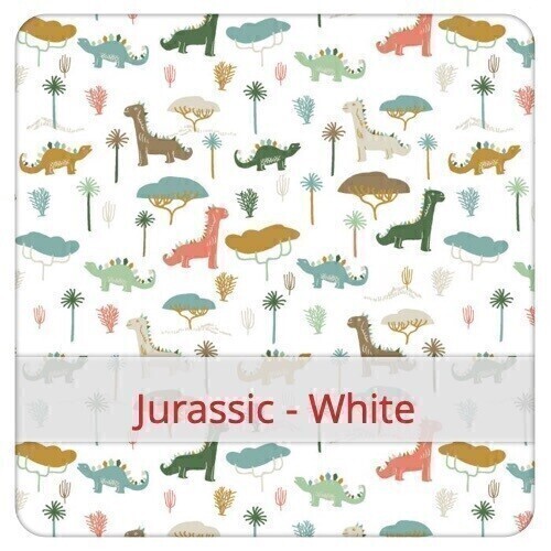 Hankies - Set of 3 - Jurassic - White
