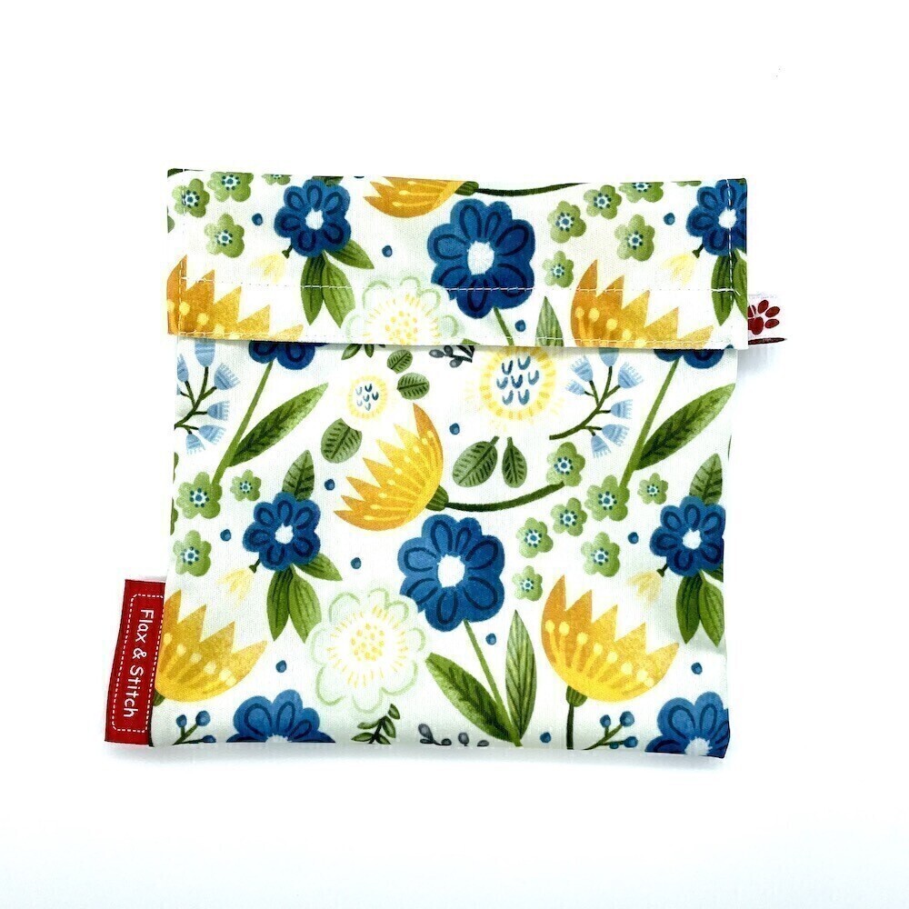Sandwich Large - Garden Flowers White