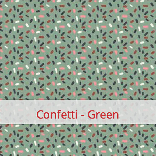 Herbruikbare Zakdoeken - Zakje van 5 - Confetti - Green
