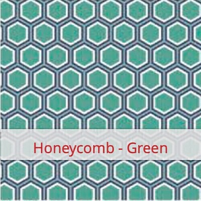 Furoshiki 24x24 - Honeycomb - Green