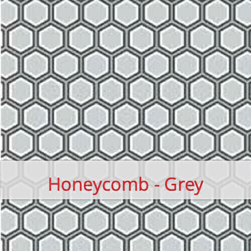 Furoshiki 24x24 - Honeycomb - Grey