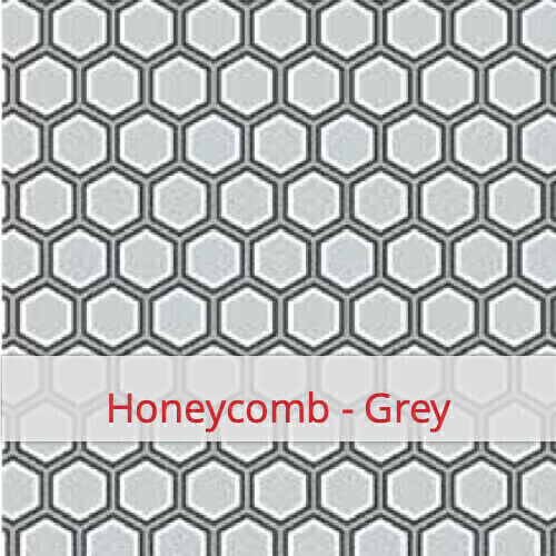 Furoshiki 32x32 - Honeycomb - Grey
