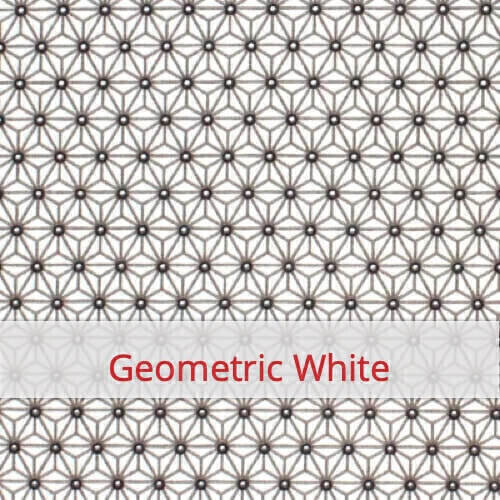 Furoshiki 24x24 - Geometric White