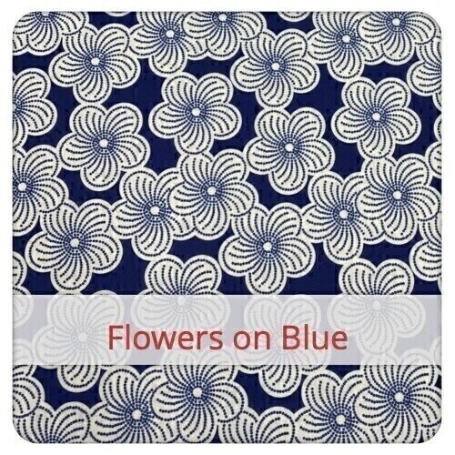 Baguette XL - Flowers on Blue