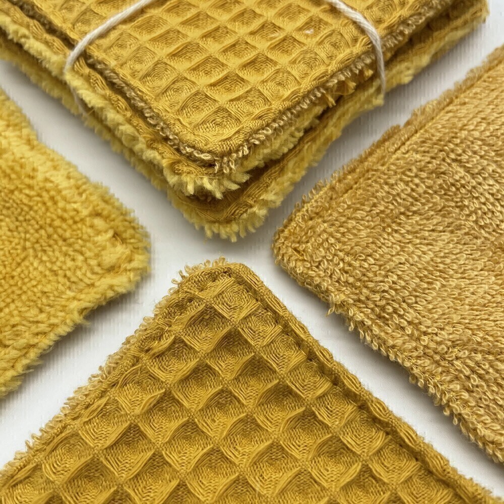 Wiederverwendbare Abschminkpads - Bamboo Ochre x 5