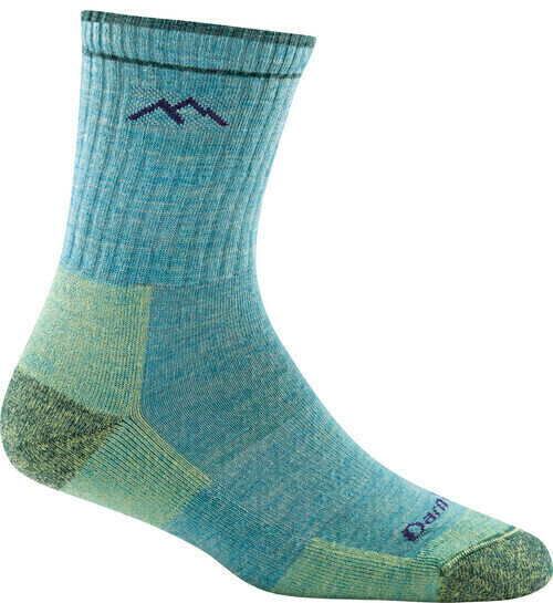 Darn Tough - Hiker: Womens Micro Crew - Aqua - S Darn Tough - Hiker: Womens Micro Crew - Aqua - S