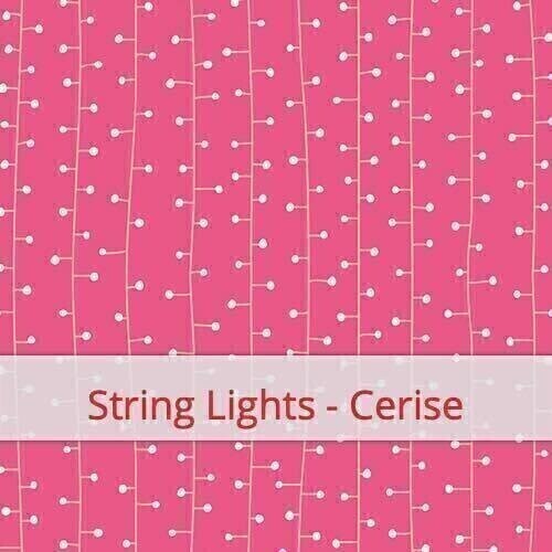 Scrunchie - String Lights - Cerise