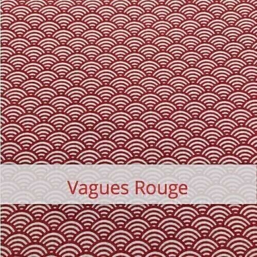 Scrunchie - Vagues Rouge Scrunchie - Vagues Rouge