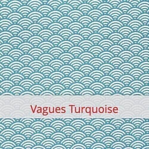 Scrunchie - Vagues Turquoise Scrunchie - Vagues Turquoise
